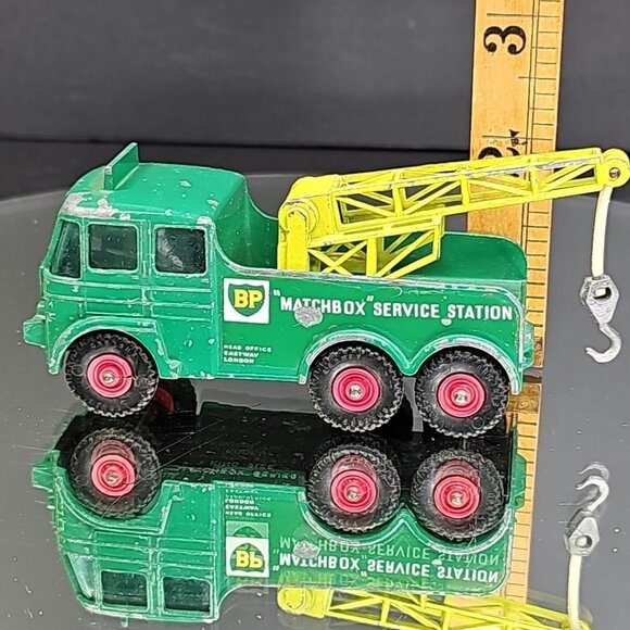 Matchbox '60s K-12-A2 King Size Heavy Wrecker Tow Truck Vintage Diecast No 12 UK - Picture 9 of 9